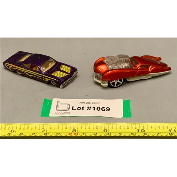 (2) Vintage Hot Wheels 1998 Impala 65' Low Rider & 2004 HW McDonald's Rare Tail-Dragger With Light-U