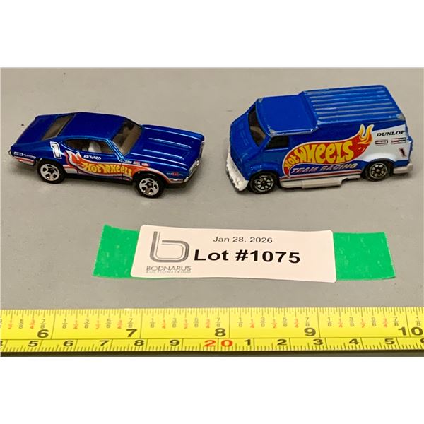 (2) Vintage Hot Wheels 1993 Olds 442 W-30 Blue Spectraflame & Beautiful Decals & Corgi Jrs Hot Wheel