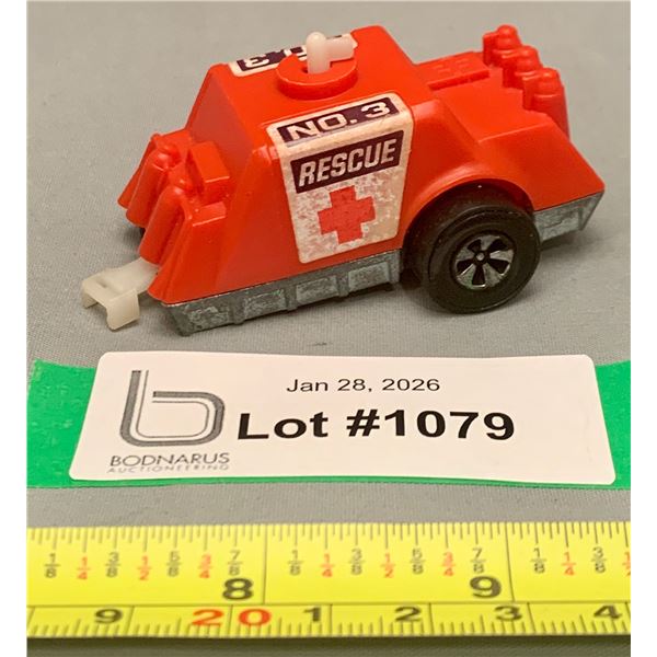 Vintage Hot Wheels 1972 Ultra-Rare Fat Daddy Sizzlers #3 Steering Rescue Trailer MIM From "Law Mill 