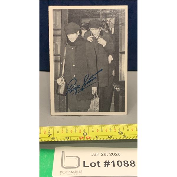 TCG The Beatles 1964 2nd Series Black & White #76 Featuring Ringo Star - Facsimili Autographed Rare!