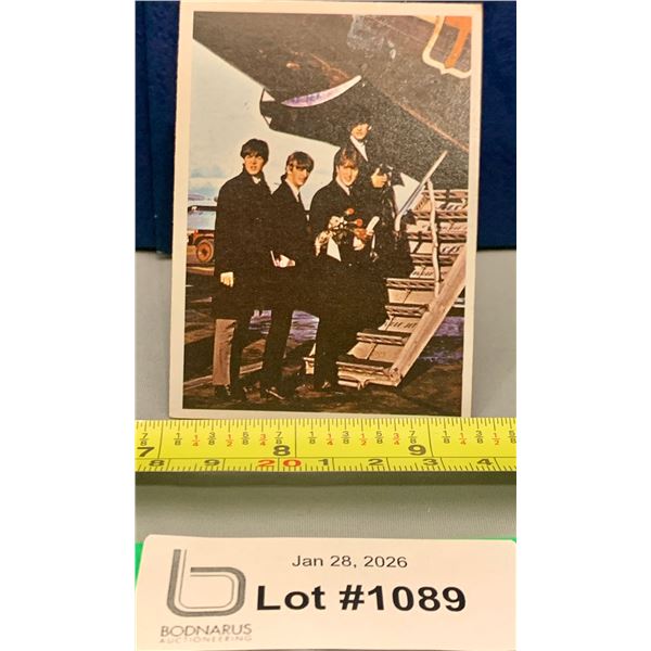 TCG The Beatles 1964 #10A Color Featuring All of The Beatles Boarding a Plane - Rare!