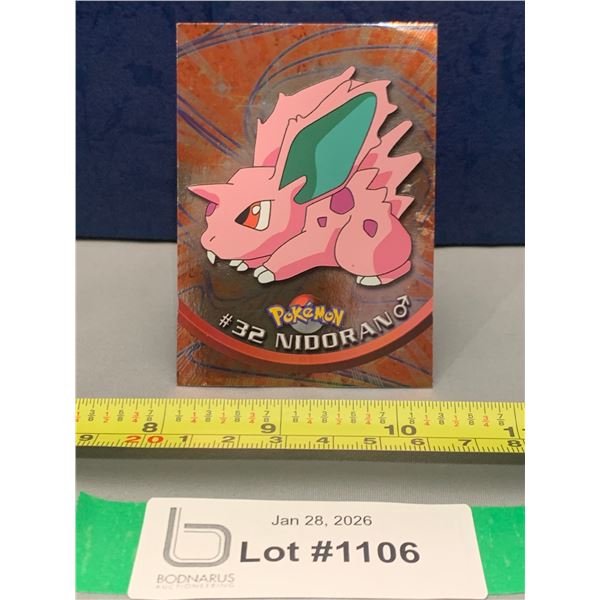 Pokemon Vintage 1999 Topps Chrome Nidoran # 32