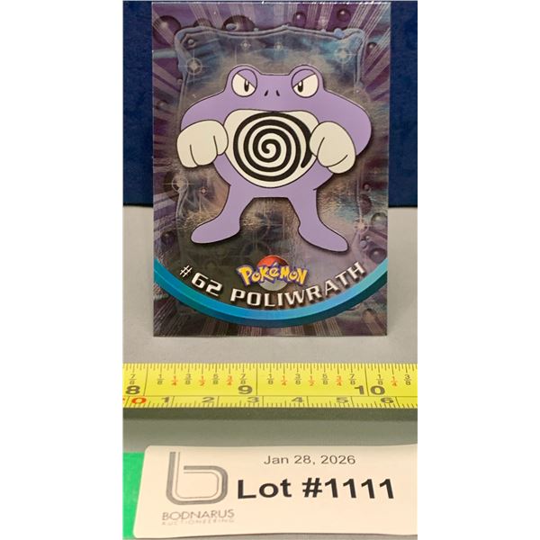 Pokemon Vintage 1999 Topps Chrome Poliwrath #62