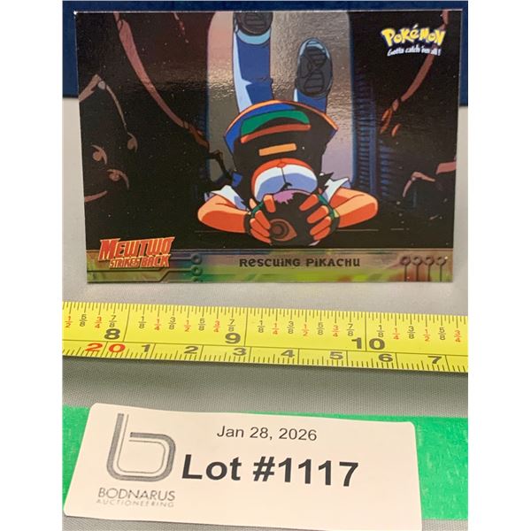 Pokemon Vintage 1999 Topps Chrome Rescuing Pikachu