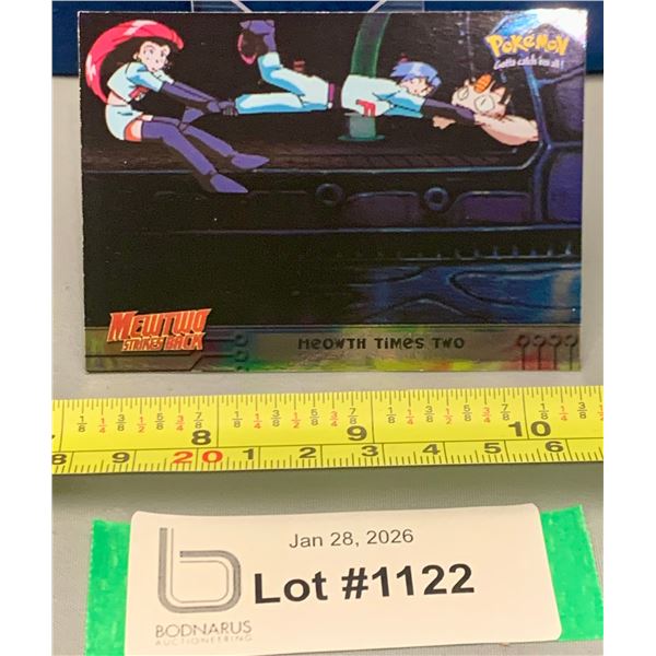 Pokemon Vintage 1999 Topps Chrome Meowth X 2 - TEAM Rocket
