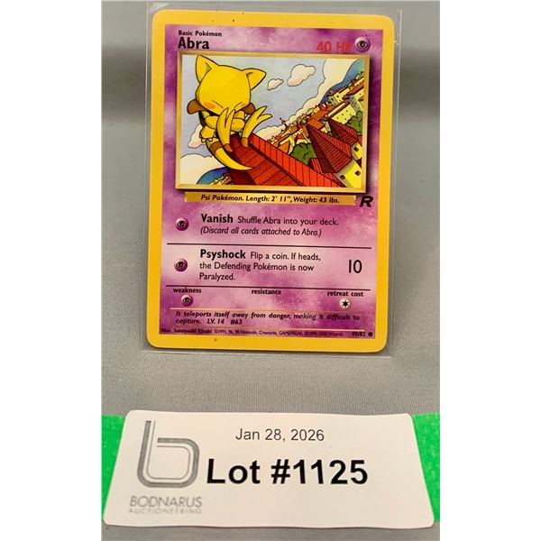 Pokemon Vintage 2000 Abra Team Rocket Rare NRMT Card