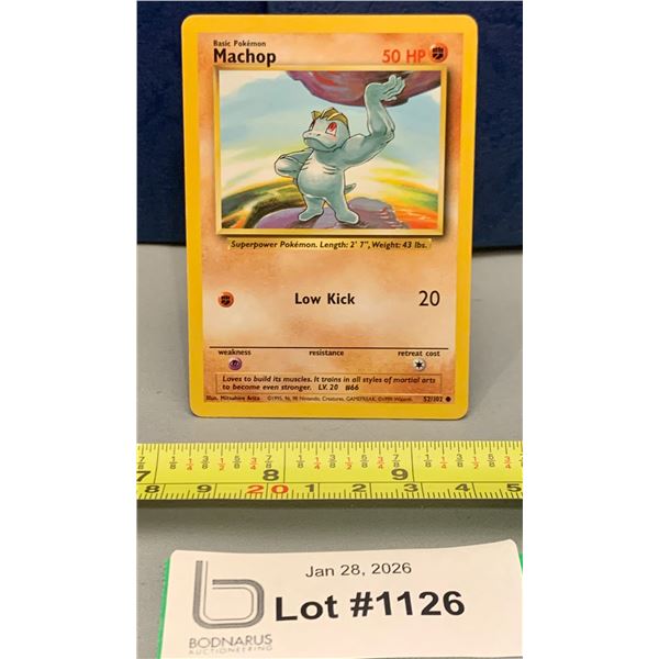 Pokemon Vintage 1999 Machop Base Set Unlimited NRMT Card
