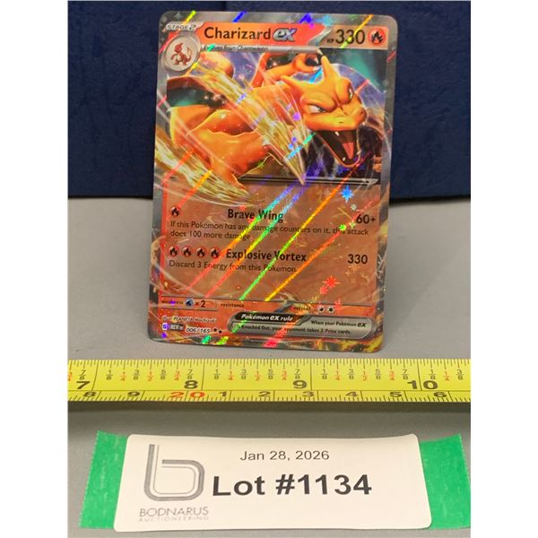 Pokemon Charizard EX HOLO Scarlet & Violet 151 Base Set Card