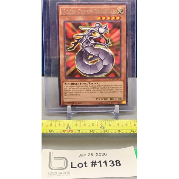 YU-GI-OH Very Rare Gold Toon Cyber Dragon 1st Edition Card!