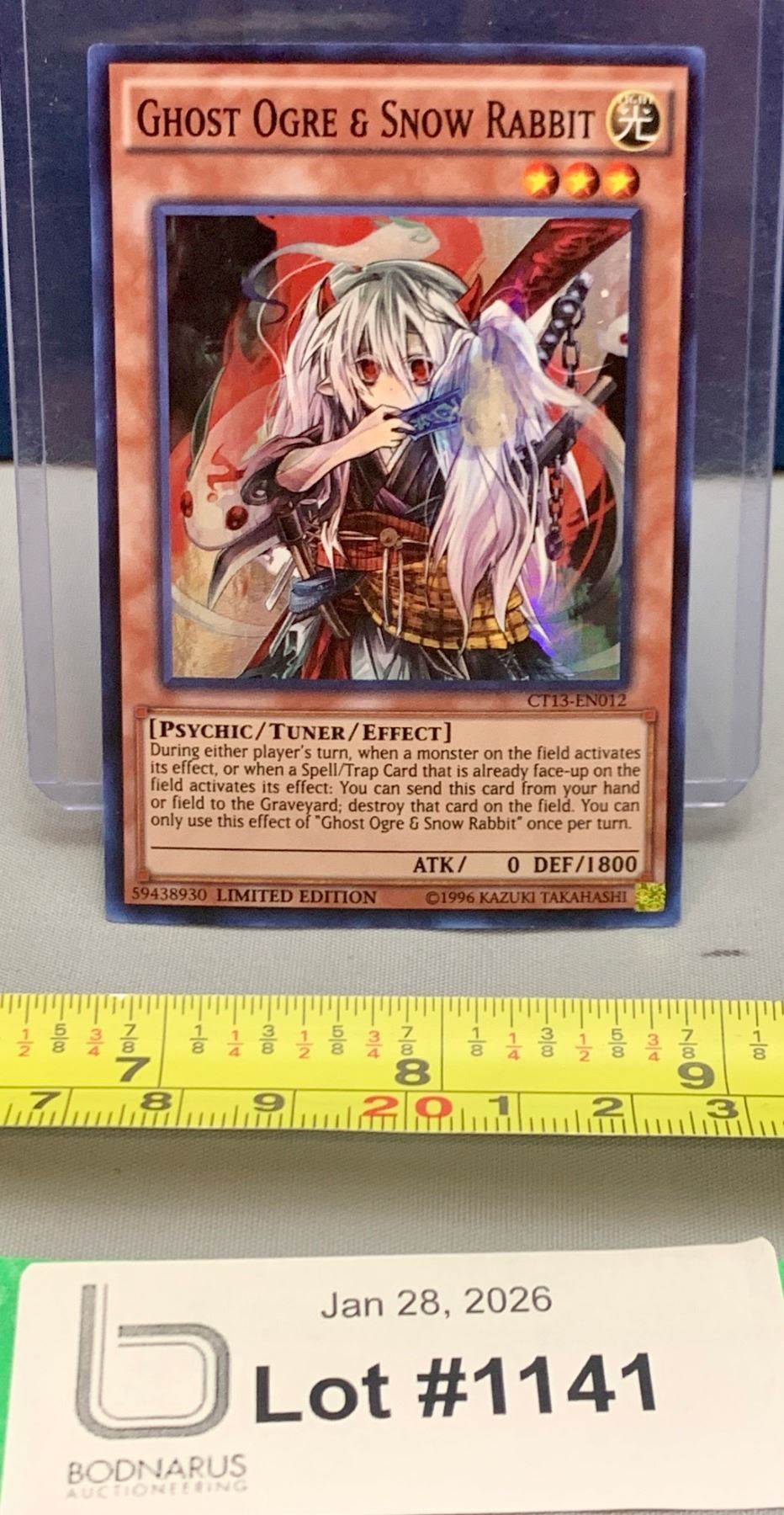 YU-GI-OH Very Rare Ghost Ogre & Snow Rabbit HOLO Limited Edition Card ...