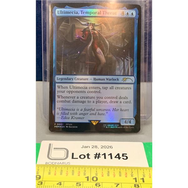 Magic The Gathering MTG Final Fantasy Rare Promo Holo Ultimecia, Temporal Threat Card