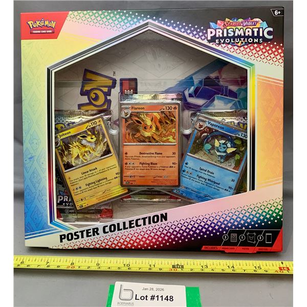 SEALED Pokemon Scarlet & Violet Prismatic Evolutions Poster collection Box Set! Mint!