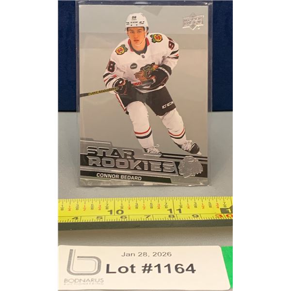 Connor Bedard 2023 Star Rookies RC Hockey Card #1 - Rare!