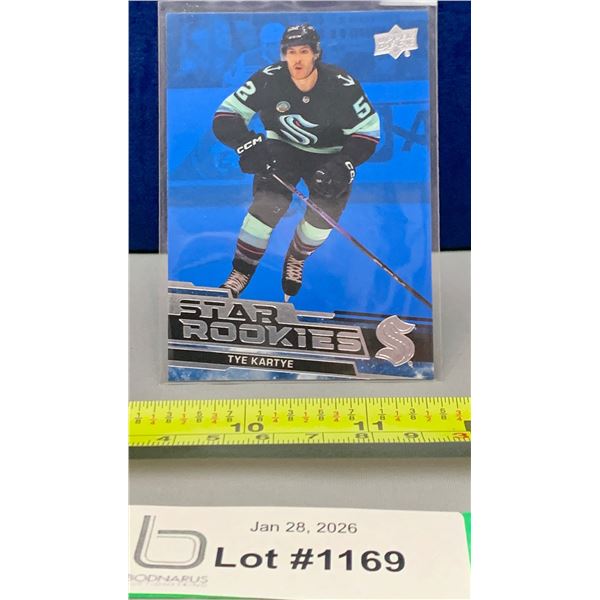 Tye Kartye Rare Blue Variant Star Rookies 2023 RC Hockey Card