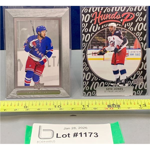 (2) NHL Hockey Stars Special insert Cards: A Anisimov & Seth Jones