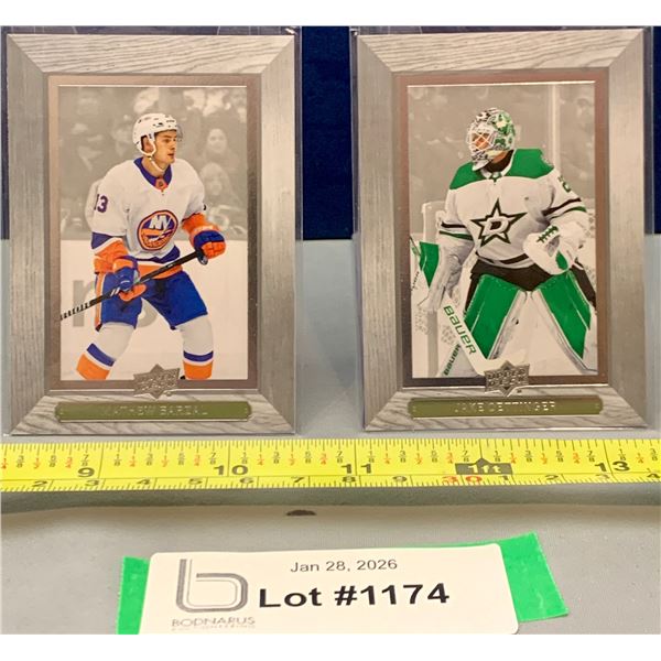 (2) Upper Deck Beehive Special Insert Hockey cards: Oettinger & Barzal