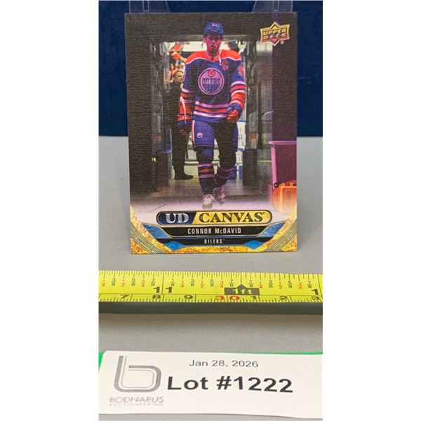 Rare Connor McDavid UD Canvas Hockey card