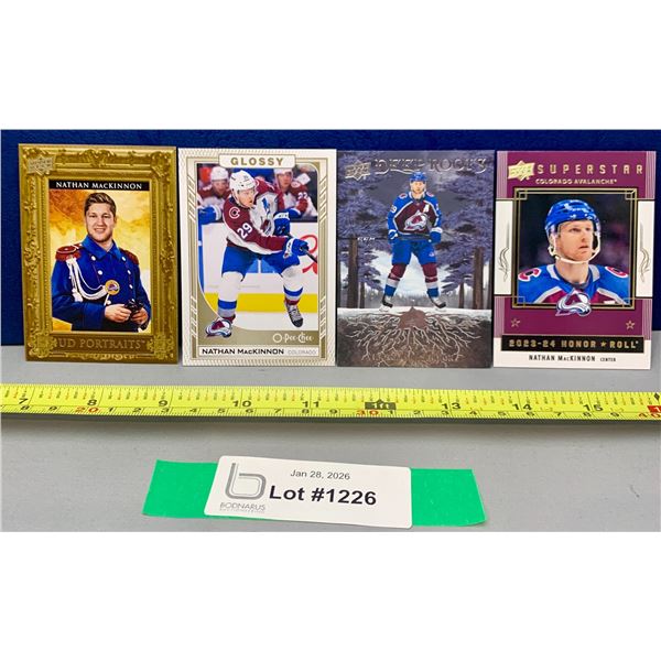 (4) Nathan MacKinnon UD / OPC Special Inserts Hockey cards