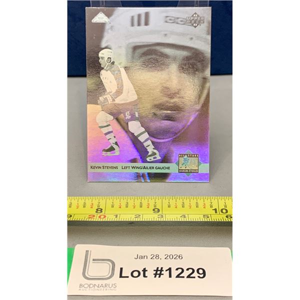 Very rare McDonalds Kevin Stevens Holographic Hockey Card