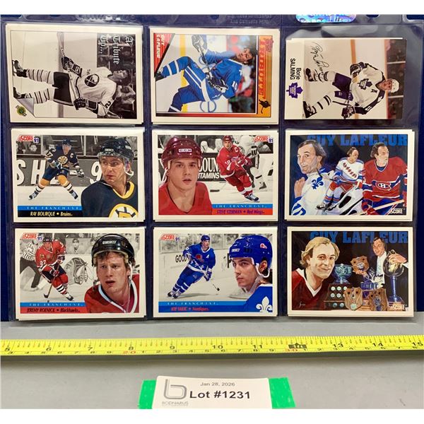 (18) Lot of NHL Super Stars Hockey cards: Lafluer; Tim Horton; Salming + MORE!
