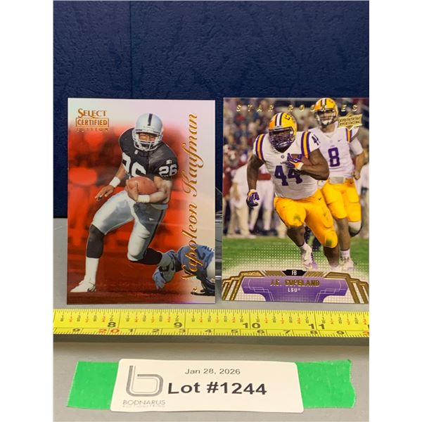 (2) Rare Promo / Sample & NFL Football Rookie Cards