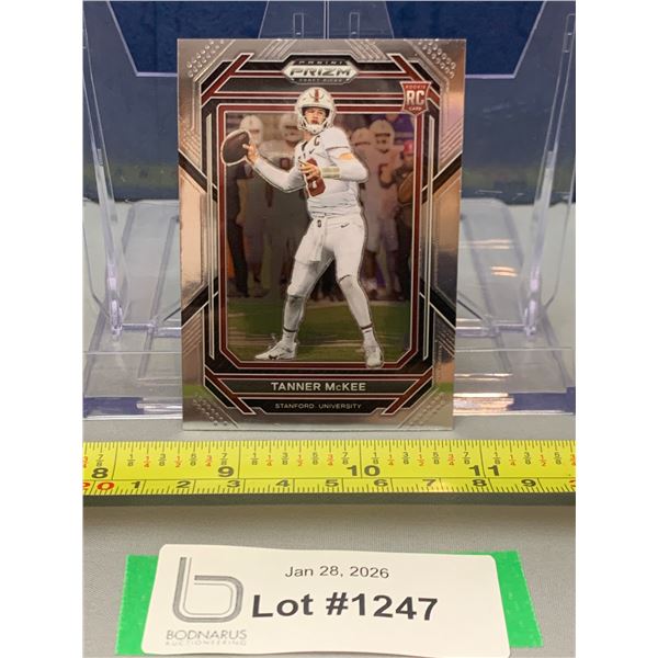 Tanner McKee Philly Eagles NFL Chrome Rookie Football card