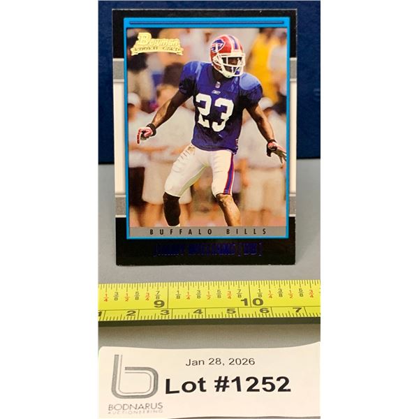 Jimmy Williams Buffalo Bills 2001 Rare Black Border Rookie Football Card