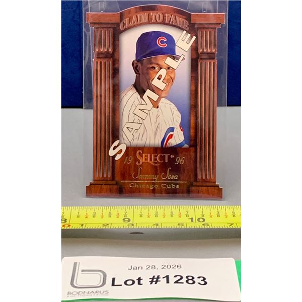 Rare Die-Cut Sample Sammy Sosa Baseball Card