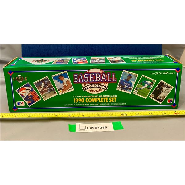 Upper Deck Sealed 1990 Complete Baseball Card Set! 800+ Cards Possible Reggie Jackson Auto Card! Hig