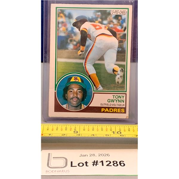 1983 Vintage OPC Tony Gwynn Rookie Baseball Card! RARE!