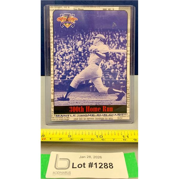 Very Rare Mickey Mantle Collection 300th Home Run - JUMBO - Baseball Card