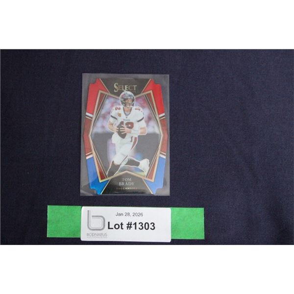 Tom Brady 2021 Select Red & Blue Diecut #101 Premier Level - MINT