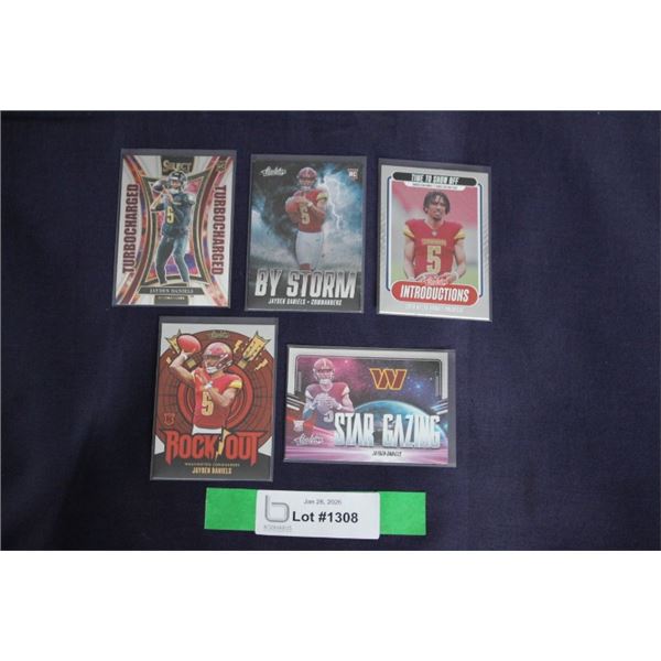 (5) Jayden Daniels Rookie Card Lot - MINT