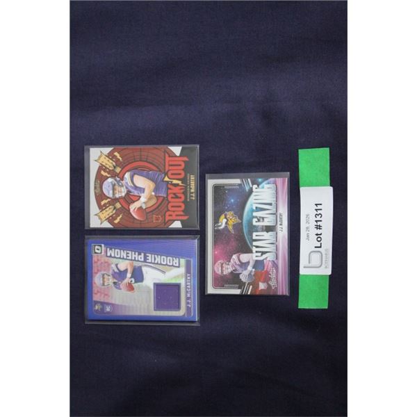 (3) JJ McCarthy Rookie Card Lot - MINT