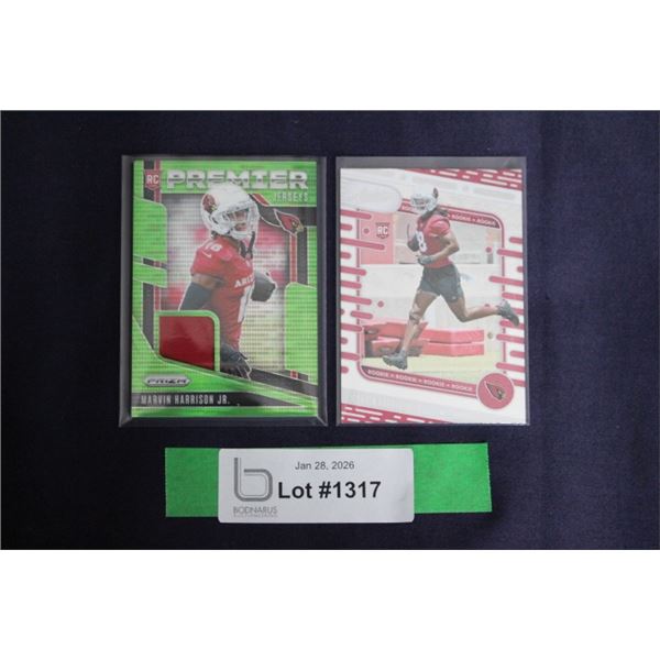 (2) Marvin Harrison Jr Rookie Card Lot - MINT
