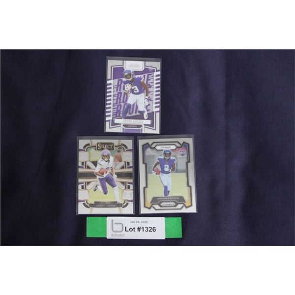 (3) Jordan Addison Rookie Card Lot - MINT