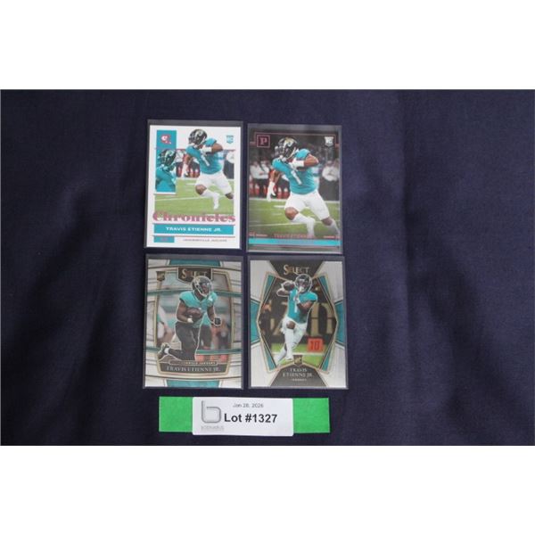(4) Travis Etieenne Jr Rookie Card Lot - MINT