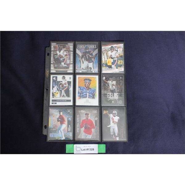 (9) Justin Field Rookie Card Lot - MINT