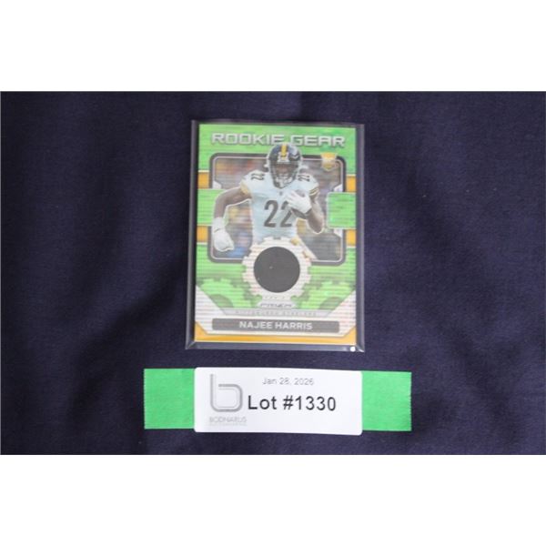 Najee Harris 2021 Prizm Rookie Gear Rookie Card - MINT