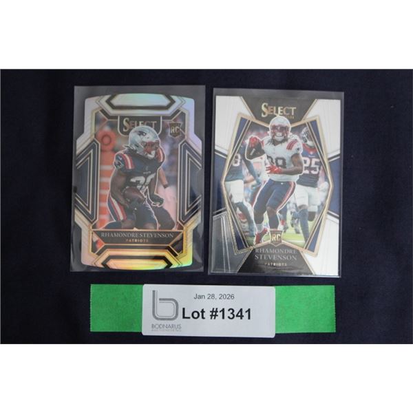 (2) Rhamondre Stevenson 2021 Select Rookie Card Lot - MINT