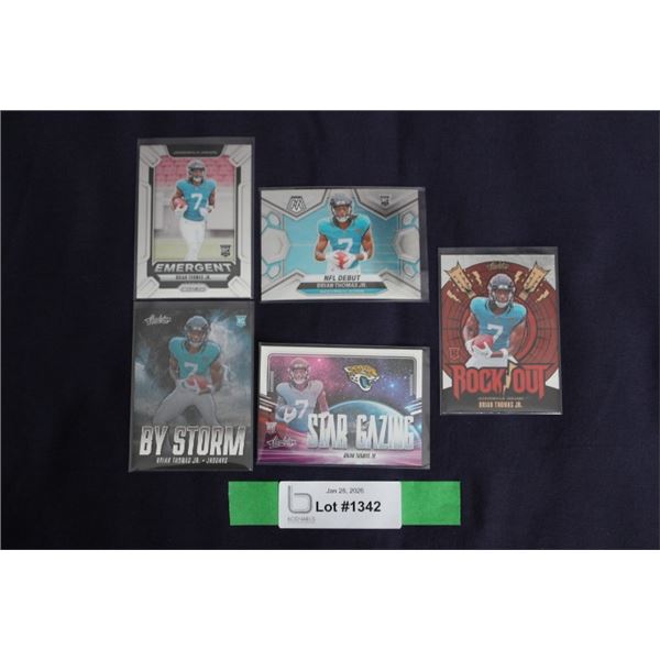 (5) Brian Thomas Jr. Rookie Card Lot - MINT