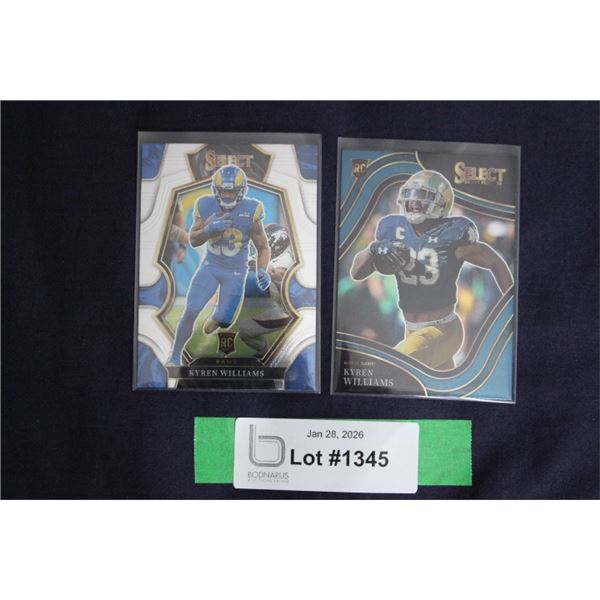(2) Kyren Williams Rookie Card Lot - MINT