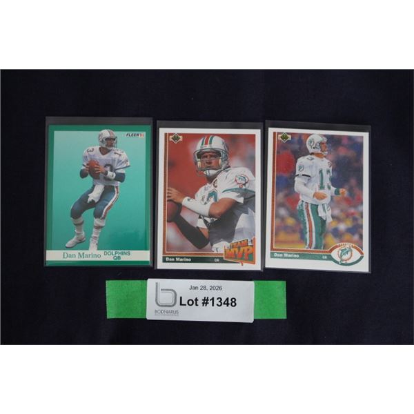 (3) Dan Marino Card Lot - MINT