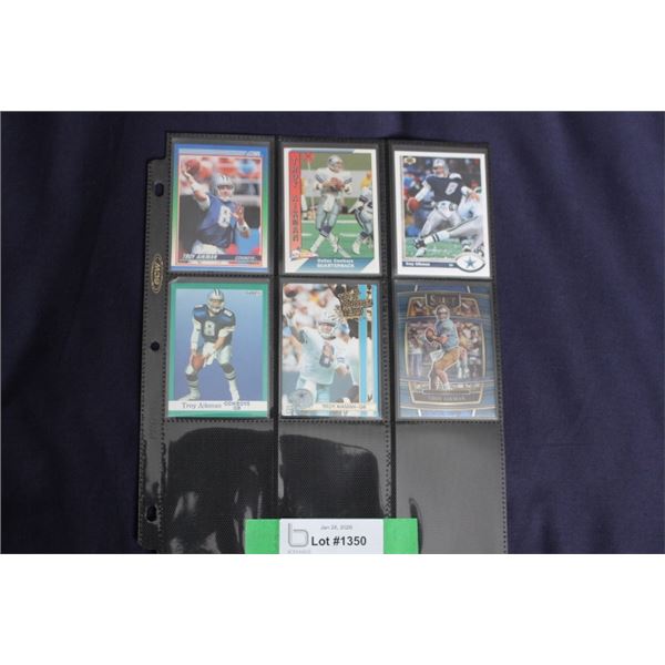 (6) Troy Aikmen Card Lot - MINT