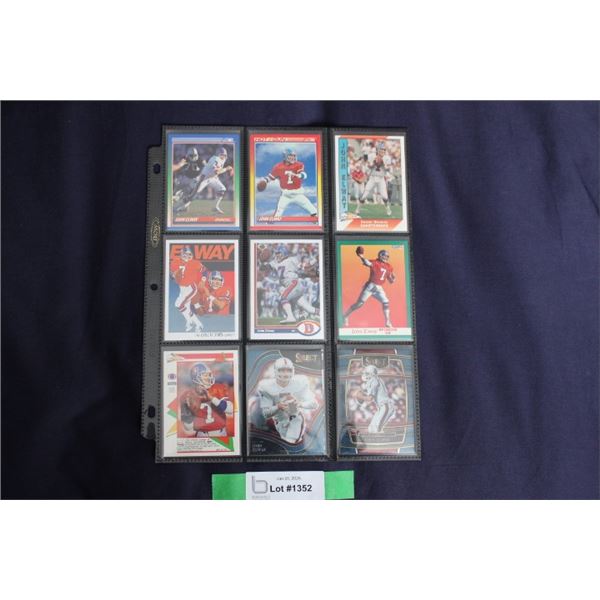 (9) John Elway Card Lot - MINT