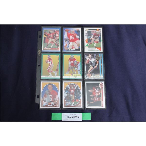 (11) Joe Montana Card Lot - MINT