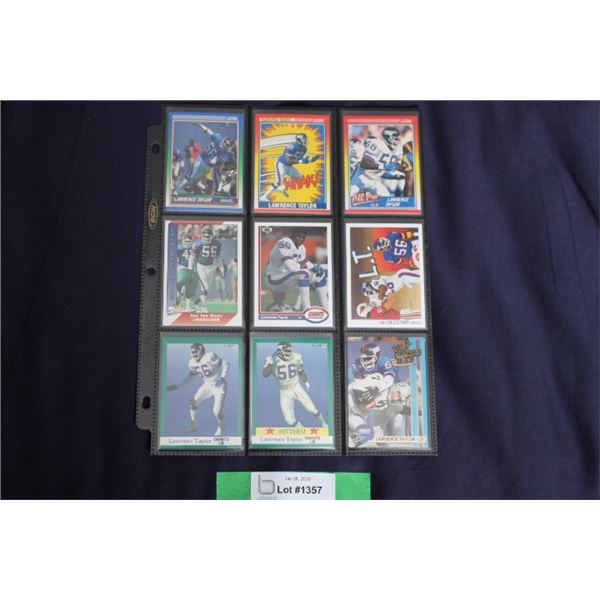 (9) Lawrence Taylor Card Lot - MINT