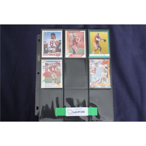 (5) Steve Young Card Lot - MINT