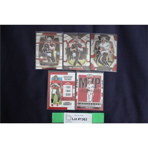 (5) Tom Brady Card Lot - MINT