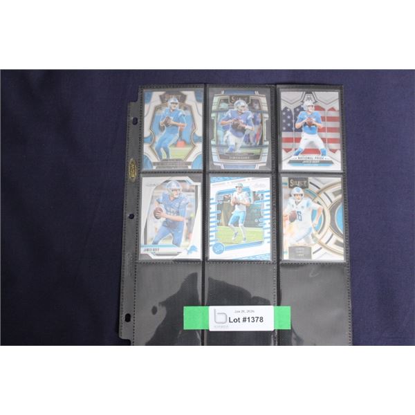 (6) Jared Goff Card Lot - MINT